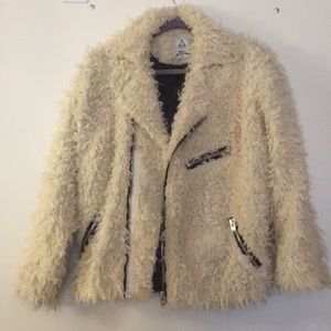 Urban Outfitters x UNIF sherpa fuzzy coat